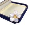 Wholesale Women's Light Luxury Highend Copper Freshwater Pearl Ring With Specialshaped Baroque And Round Design
