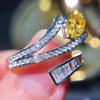 Wholesale Women's Light Luxury Highend Fashion Open Ring Group Set And Bracelet With Copper Material And Drop Shape Zircon Design