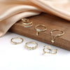 Wholesale Women's Light Luxury Highend Open Adjustable Geometric 925 Silver 14K Gold Plated Ring
