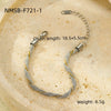 Wholesale Women's Light Luxury Highend Titanium Steel Bracelet With Colorblocked Twist Chain And Nonfading Gold Electroplated Steel Ball