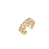 Wholesale Women's Light Luxury Hip Hop Style Copper Ring With Electroplating