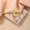 Wholesale Women's Light Luxury Hip Hop Style Copper Ring With Electroplating