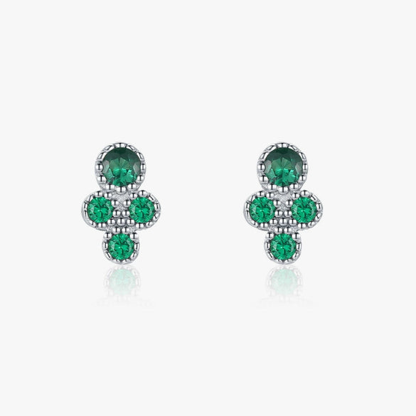 Wholesale Women's Light Luxury Inlaid 925 Sterling Silver Zircon Earrings
