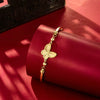 Wholesale Women's Light Luxury Insect Shaped 24K Gold Vacuum Plated Stainless Steel Bracelet
