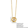 Wholesale Women's Light Luxury Irregular Geometric Heart Shape Stainless Steel Zircon Necklace With Vacuum Electroplating In Furnace
