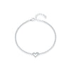 Wholesale Women's Light Luxury Irregular Heart Shaped S925 Sterling Silver Love Bracelet With Mosan Diamond
