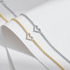 Wholesale Women's Light Luxury Irregular Heart Shaped S925 Sterling Silver Love Bracelet With Mosan Diamond