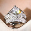 Wholesale Women's Light Luxury Jewelry Ring Copper With Geometric Pattern And Zirconia Processing
