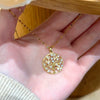 Wholesale Women's Light Luxury Jewelry Tree Of Life Pattern Pendant With Titanium Steel Chain And Zircon Inlay