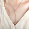 Wholesale Women's Light Luxury Knot Design Titanium Steel Necklace With Geometric Styling Gold Plated