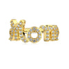 Wholesale Women's Light Luxury Letter Zircon Inlay S925 Sterling Silver Ring With Electroplating