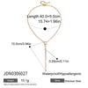 Wholesale Women's Light Luxury Minimalist Electroplated Stainless Steel Zircon Drop Shape Pendant Necklace With Oshaped Chain