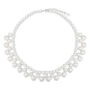 Wholesale Women's Light Luxury Minimalist Geometric 925 Silver Electroplated Multilayered Faux Pearl Woven Choker Necklace