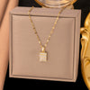 Wholesale Women's Light Luxury Minimalist Heart Shape Copper Electroplated Clavicle Chain Necklace