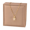 Wholesale Women's Light Luxury Minimalist Heart Shape Copper Electroplated Clavicle Chain Necklace