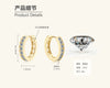 Wholesale Women's Light Luxury Moissanite Earrings With S925 Sterling Silver Ear Buckle Geometric Design Electroplated