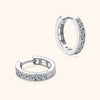Wholesale Women's Light Luxury Moissanite Earrings With S925 Sterling Silver Ear Buckle Geometric Design Electroplated