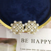 Wholesale Women's Light Luxury Natural Freshwater Pearl Earrings S925 Sterling Silver Oblate Shape