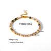 Wholesale Women's Light Luxury Natural Stone Bracelet With Geometric Pattern And Electroplating Treatment