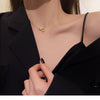 Wholesale Women's Light Luxury Niche Design Titanium Steel Heart Shaped Clavicle Chain Necklace Summer Non Fading