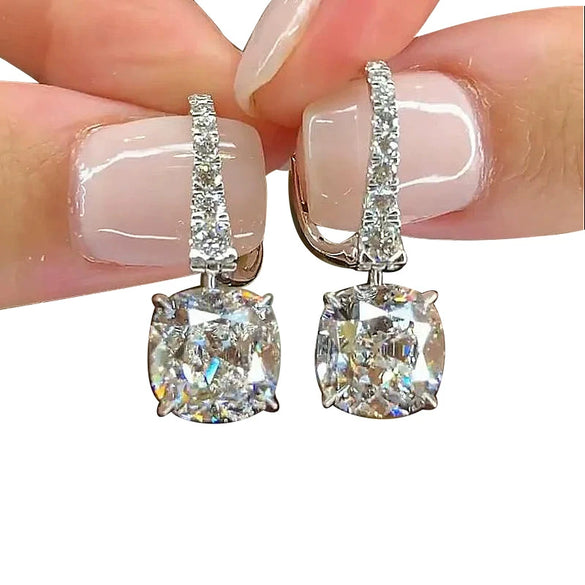 Wholesale Women's Light Luxury Niche Earrings Copper Geometric