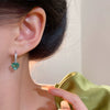 Wholesale Women's Light Luxury Niche Exquisite High Sense Copper Heart Shape Electroplating Love Earrings