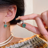 Wholesale Women's Light Luxury Niche Exquisite High Sense Copper Heart Shape Electroplating Love Earrings