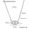 Wholesale Women's Light Luxury Niche Multi Layer Clavicle Necklace And Bracelet Set With Devil's Eye 5A Zircon Made Of Stainless Steel With Electroplating
