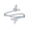Wholesale Women's Light Luxury Ring Copper With Butterfly Zircon Design