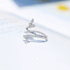 Wholesale Women's Light Luxury Ring Copper With Butterfly Zircon Design