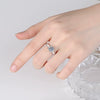 Wholesale Women's Light Luxury Ring S925 Sterling Silver Cow Head Moissanite Electroplating Animals Zodiac