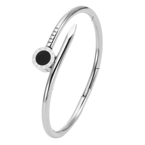 Wholesale Women's Light Luxury Roman Numeral Titanium Steel Polish Bracelet Accessories