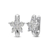 Wholesale Women's Light Luxury S925 Sterling Silver Geometric Heart Pendant Earrings