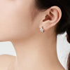 Wholesale Women's Light Luxury S925 Sterling Silver Geometric Heart Pendant Earrings