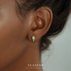 Wholesale Women's Light Luxury S925 Sterling Silver Geometric Snake Micropaved Earrings