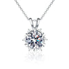 Wholesale Women's Light Luxury S925 Sterling Silver Heartshaped Moissanite Hexagram Pendant Necklace Set With Diamonds And Cross Chain