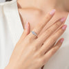 Wholesale Women's Light Luxury S925 Sterling Silver Heartshaped Zircon Inlaid Ring