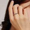 Wholesale Women's Light Luxury S925 Sterling Silver Ring With Letter Design And Zircon Inlaid Electroplated