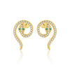Wholesale Women's Light Luxury S925 Sterling Silver Snake Fashion Earrings With Zirconia