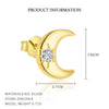 Wholesale Women's Light Luxury S925 Sterling Silver Star Shape Zircon Earrings
