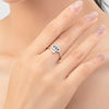 Wholesale Women's Light Luxury Sexy Cute Microinlaid Geometric S925 Sterling Silver Open Ring