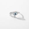 Wholesale Women's Light Luxury Sexy Cute Microinlaid Geometric S925 Sterling Silver Open Ring