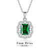 Wholesale Women's Light Luxury Silver 925 Floral Geometric Clavicle Necklace With Diamond Treatment