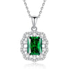 Wholesale Women's Light Luxury Silver 925 Floral Geometric Clavicle Necklace With Diamond Treatment