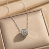 Wholesale Women's Light Luxury Small Waist Pig Nose Necklace With Zircon Inlay 18K Gold Plated Copper O Word Chain