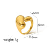 Wholesale Women's Light Luxury Snakeshaped Titanium Steel Geometric Ring With Electroplating
