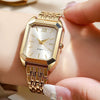 Wholesale Women's Light Luxury Square Quartz Watch Alloy Case And Strap Casual Style Pin Buckle Ordinary Glass Mirror