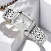 Wholesale Women's Light Luxury Square Quartz Watch Alloy Case And Strap Casual Style Pin Buckle Ordinary Glass Mirror