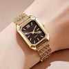 Wholesale Women's Light Luxury Square Quartz Watch Alloy Case And Strap Casual Style Pin Buckle Ordinary Glass Mirror