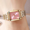 Wholesale Women's Light Luxury Square Quartz Watch Alloy Case And Strap Casual Style Pin Buckle Ordinary Glass Mirror